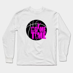 It's Game Time - Pink Long Sleeve T-Shirt